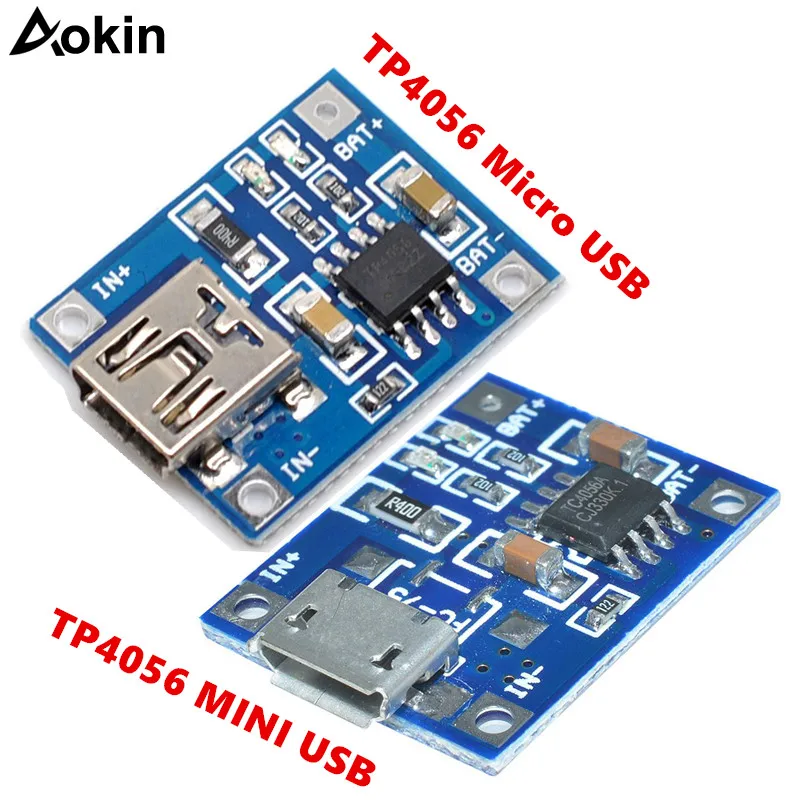 TP4056 5V 1A Micro USB Mini usb адаптер для 18650 Литий Батарея зарядная плата Зарядное