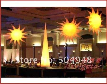 

inflatable lighting sun for party decoration