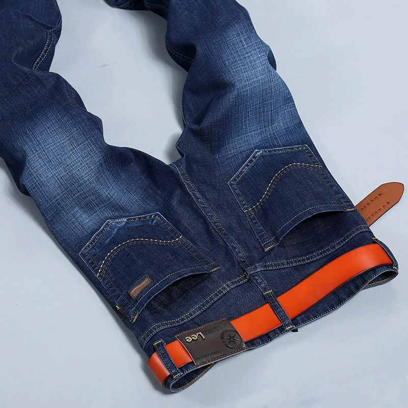 

New 2016 famous brand men jeans male summer jeans casual Slim elastic long man trousers  blue jeans for men denim pants Y410