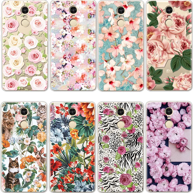 

Flowers Cover For Xiaomi Redmi 4 4A 5Plus 6Pro 6A Mi A1 A2 5X 6X Note 3 4X 5Pro 5A Coque soft For Redmi Pocophone F1 TPU Case