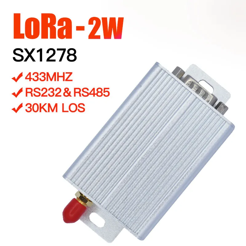 

2W SX1278 lora transmitter 433mhz transceiver long range lora module 433mhz uhf vhf receiver rs485&rs232 data radio modem