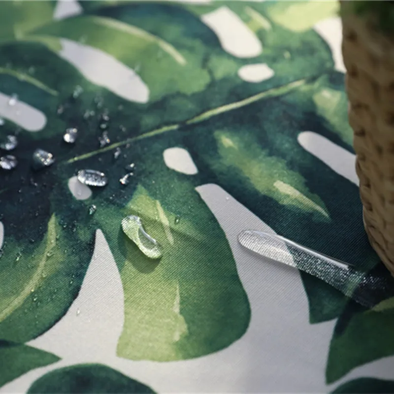 Leaves Waterproof Table Runner Dust Cover Contracted End Of Bed Table Flag Tablecloth For Wedding Party TV Cabinet Dust Cover