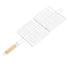 Металлическая Тройная сетка для гриля пикника Открытый инструмент для барбекю