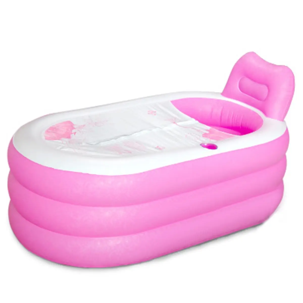 

145X80X70cm Red Large Size Inflatable Bath Bathtub SPA PVC Folding Portable For Adults With Air Pump Household Inflatable Tub