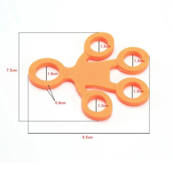 Креативная силиконовая пальчиковая лента для упражнения с сопротивлением инструмент для натяжения рук Сила Упругой тренировки@ LS