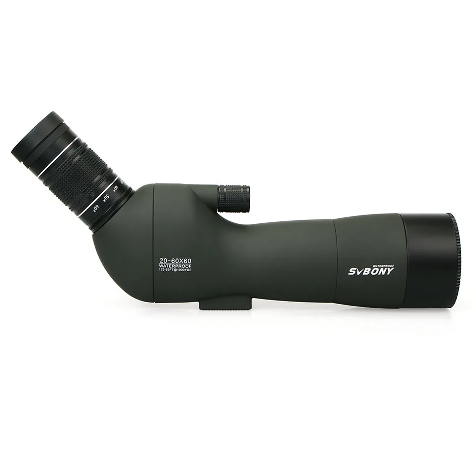 Visando o Escopo Tiro ao Alvo Svbony Ocular Zoom Bak4 Prisma Fmc Lente Objetiva Telescópio Birdver Caça 20-60x60 Sv29 23mm 8 Esporte e Lazer