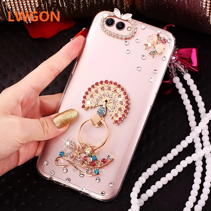 Корпус для Huawei NOVA 2 Lite плюс 2i s 3 3i 3e 4 роскошный украшенный алмазами Даймонд