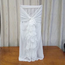 100 шт пятнистая лента на стул ленты для свадебных стульев органза спандекс чехлы с бантом для вечерние банкетные уличные украшения