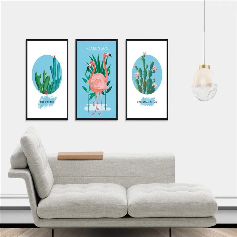 

High-grade brushed metal frame mirror triptych art decorative painting high quality 3 piece set with frame