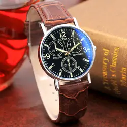 Мужские модные кварцевые часы синий ремешок мужские часы типовые наручные часы мужские