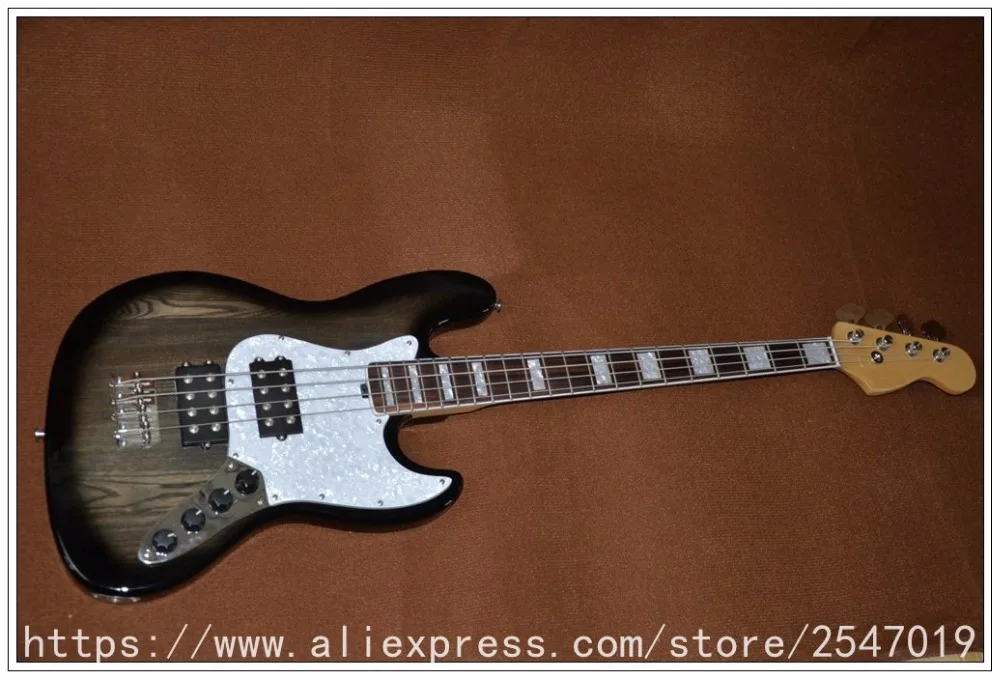 Good Cheap Price 4 Strings Electric Bass Guitar Charcoal Burst Color