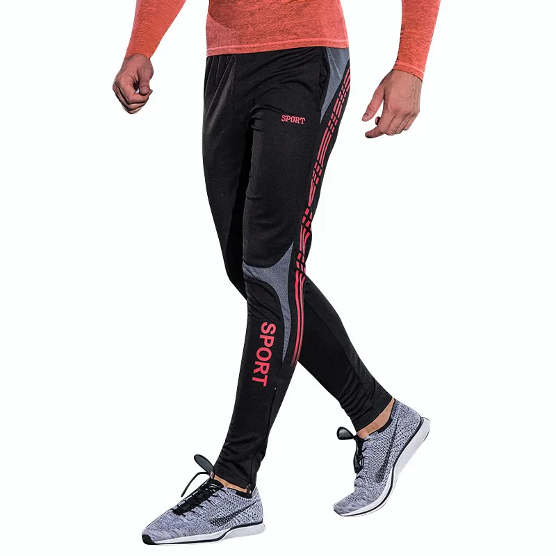 

2018 With pocket Man's Pants Running Badminton Bodybuilding Training Sportswear Spandex Sport Workout Active wear