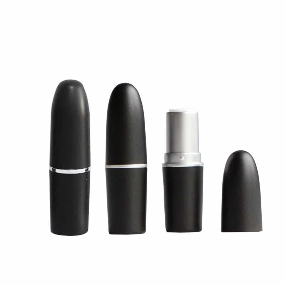 

50pcs/lot empty bullet lipstick tube black color, empty bullet lipstick case,DIY bullet shape lipstick container