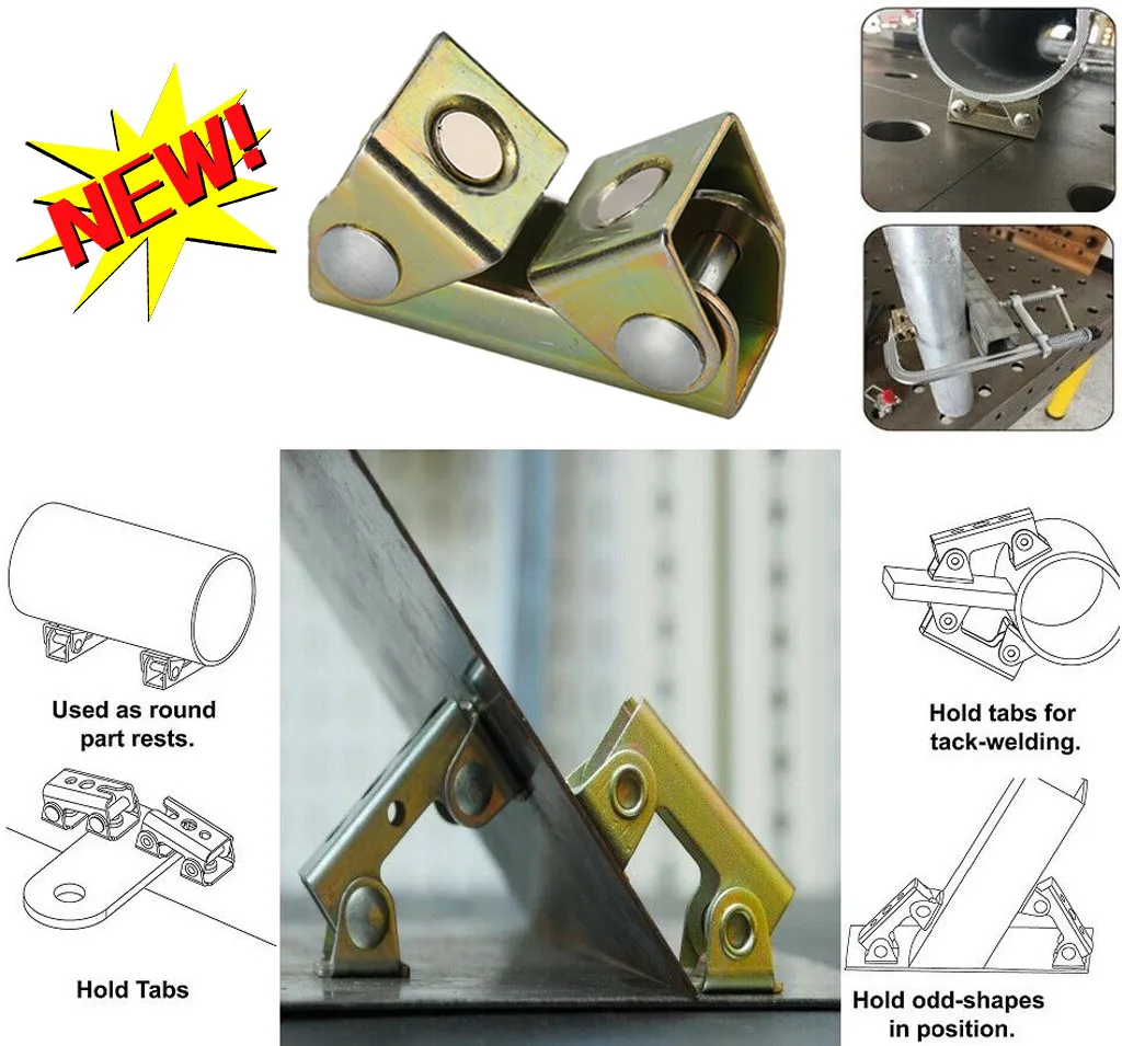 

V Type Holder Professional Adjustable Welding Fixture Stainless Steel Easy Install Magnetic Clamp Sturdy Practical Suspender 30