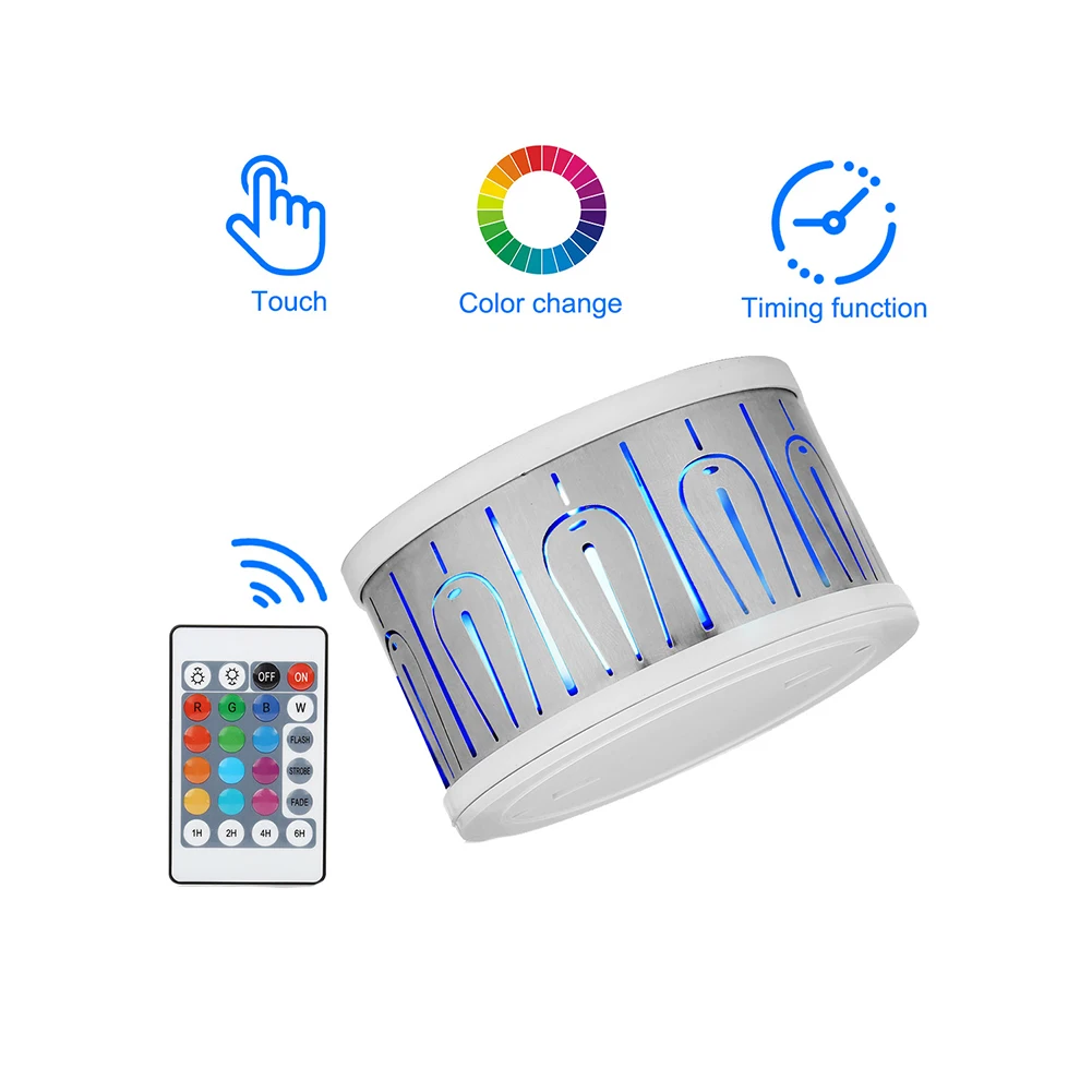 

Round Safe Wedding Projection Lamp Changeable Bedroom Remote Control Wall Decoration Colorful Modern Iron Led Peacock