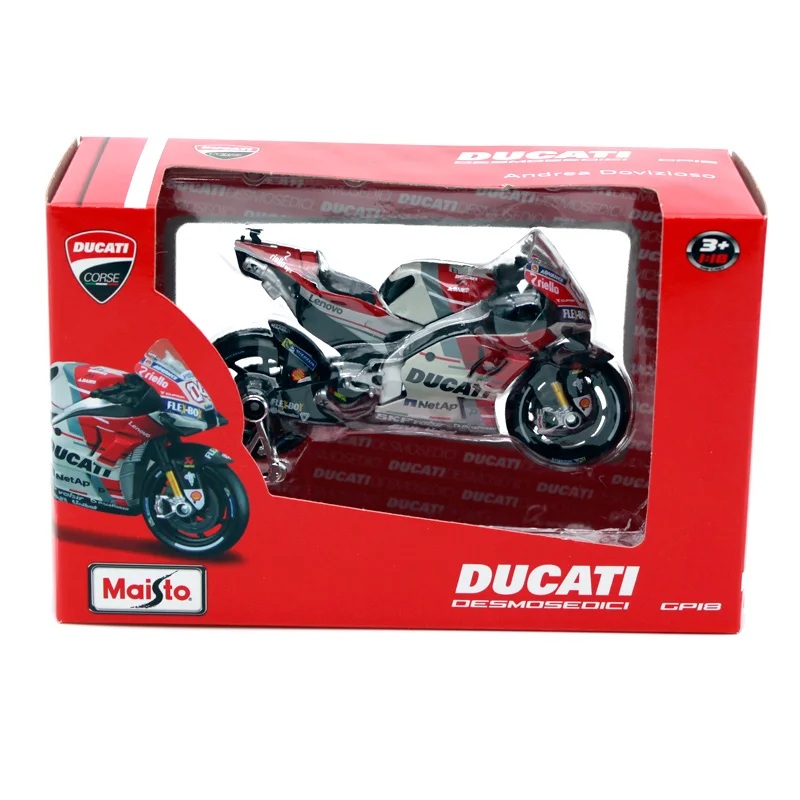 Maisto 1:18 Ducati Desmosedici GP18 Andrea Dovizioso NO 04 Мотоцикл Велосипед литая модель игрушки в коробке 31593