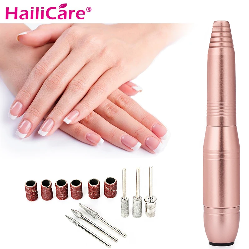 

1Set Professional Electric Nail Kit Nail Tips Manicure Machine Electric Nail Art Pen Pedicure 6 Bits Nail Art Tools Kit New Gift