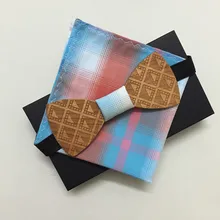 Мужские галстуки мужские галстуки вишня гравировка ручной работы деревянный лук Галстуки бабочка с карманом квадратный для мужчин деревянный галстук-бабочка галстук наборы свадебных галстуков