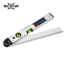 400 мм/16 дюймов портативный 0~ 225 градусов Профессиональный транспортир электронный лазерный уровень цифровой ЖК-дисплей угломерный инструмент