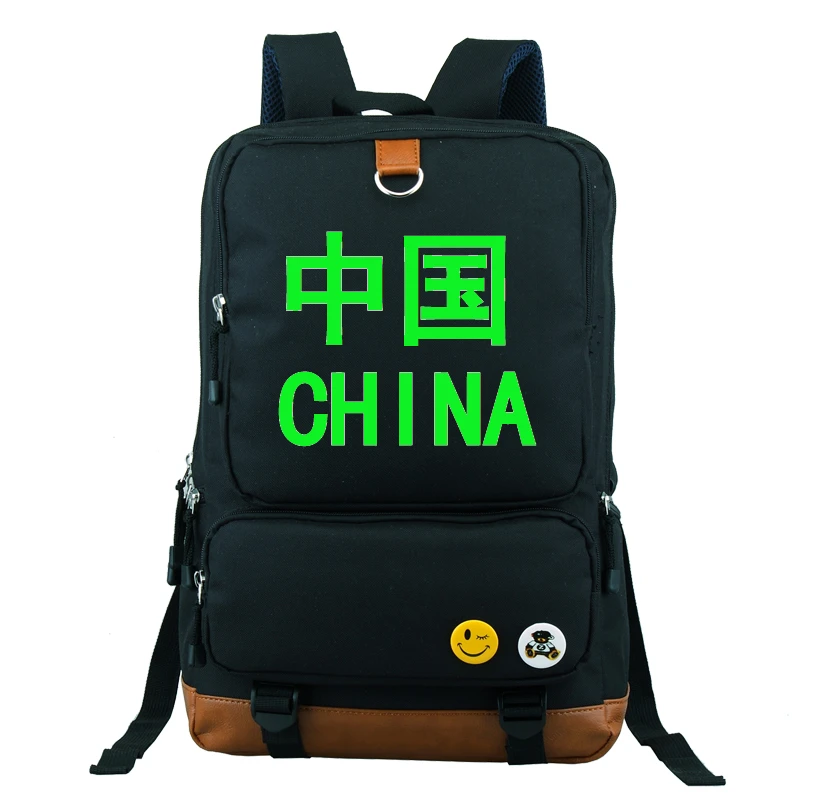 Mochilas Con Letras De China Para Ninos Noctilucentes Unisex Mochila De Estudiante De Dibujos Animados Chinos Bolso Escolar De Viaje Para Estudio Cartoon Rucksack Children Bagpackbags School Bags Aliexpress