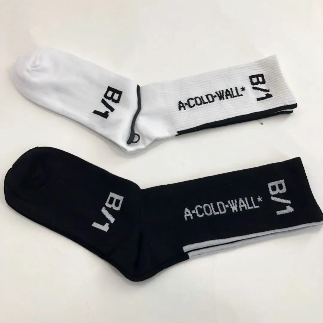 ACW Men Women Socks A-COLD-WALL B/1 19SS Best Version Cotton Knee Sleeve VETEMENTS Kanye Wes Justin Bieber Harajuku Socks