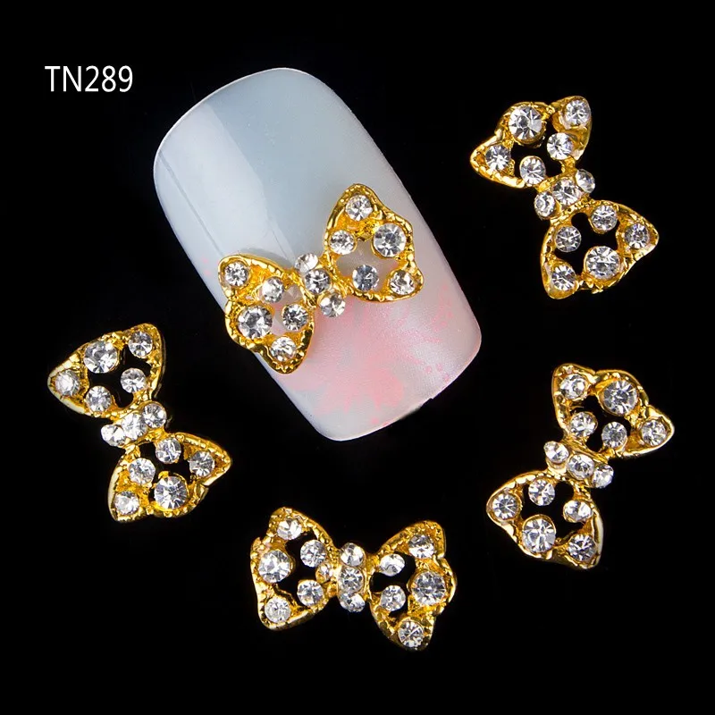 20 Pcs/Lot Newest 3D Bows Nail Art Bow Rhinestone Decorations Nail Art