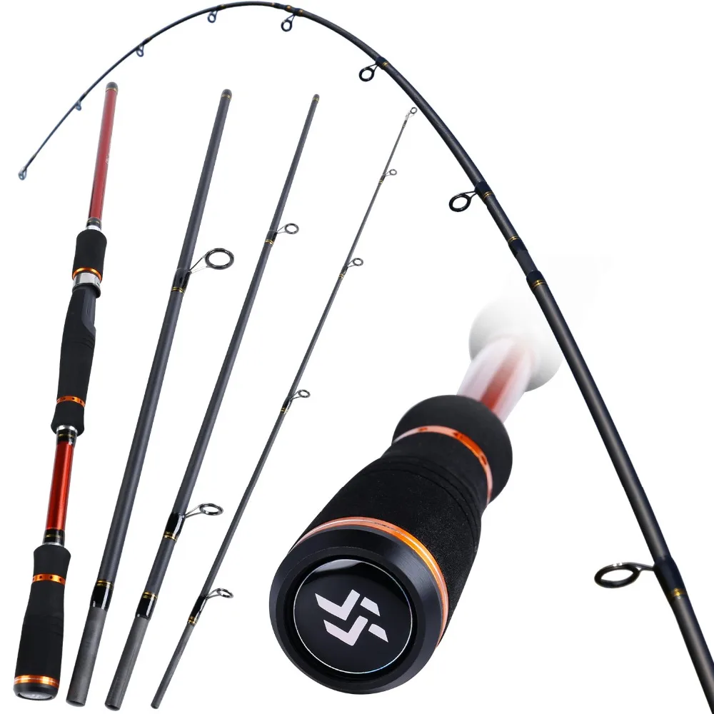 Sougayilang Portable Carbon Fiber Baitcasting Fishing Rod Lure Fishing