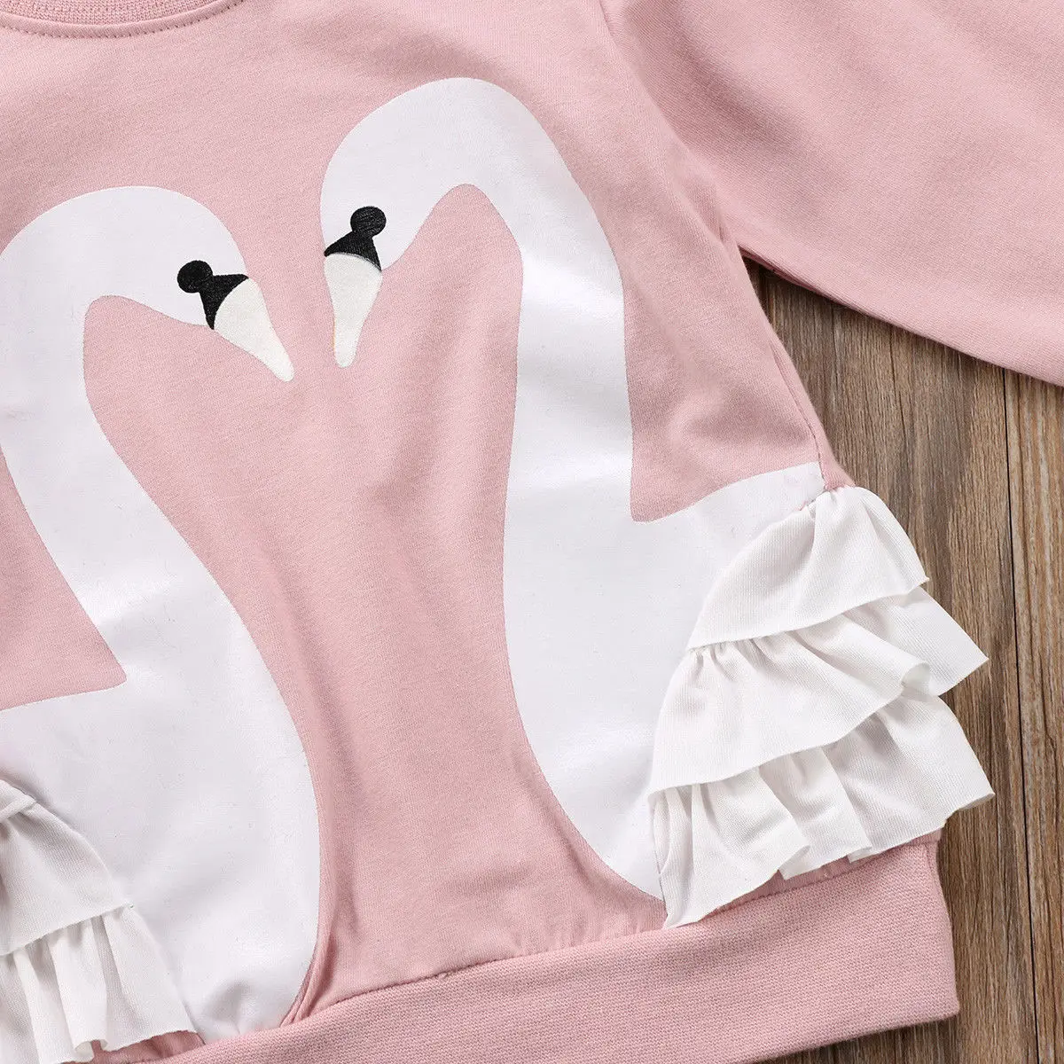 Детский хлопковый свитшот с длинным рукавом и кружевом|sweatshirt children|kids