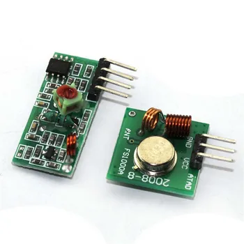 

dhl or fedex 500pcs 315Mhz 433Mhz RF Transmitter And Receiver Link Kit for Arduino Wireless Remote Control Voltage Module