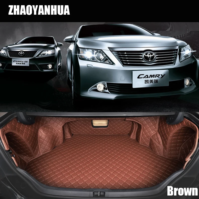 Custom fit car trunk mats for TOYOTA Camry Cargo Liner full surrounded