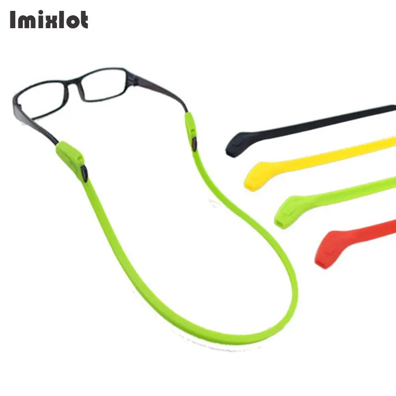Imixlot яркие цвета Противоскользящие силиконовые солнечные очки шнуры цепочка для очков шнур держатель веревки