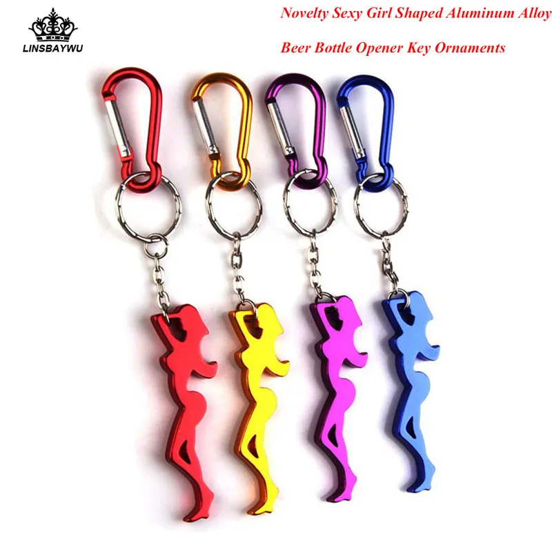

Creative Multi Function Sexy Girl Shaped 2 in 1 Aluminum Alloy Beer Bottle Opener Key Ornaments