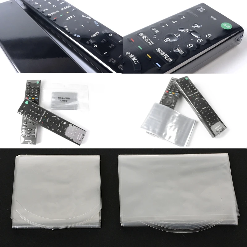 

OOTDTY 10PCS Heat Shrink Film For Apple Samsung LG TV Air-Conditioner Remote Control Cover Heat Shrink Film For TV Remote Cover
