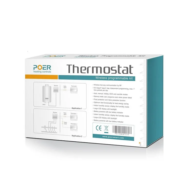 Терморегулятор 868 мГц Теплый отопления пола для отопления комнатный термостат терморегуляторы для теплого пола еженедельный программируемый App управления 2 шт. thermostats1pc приемник 1 шт. шлюз