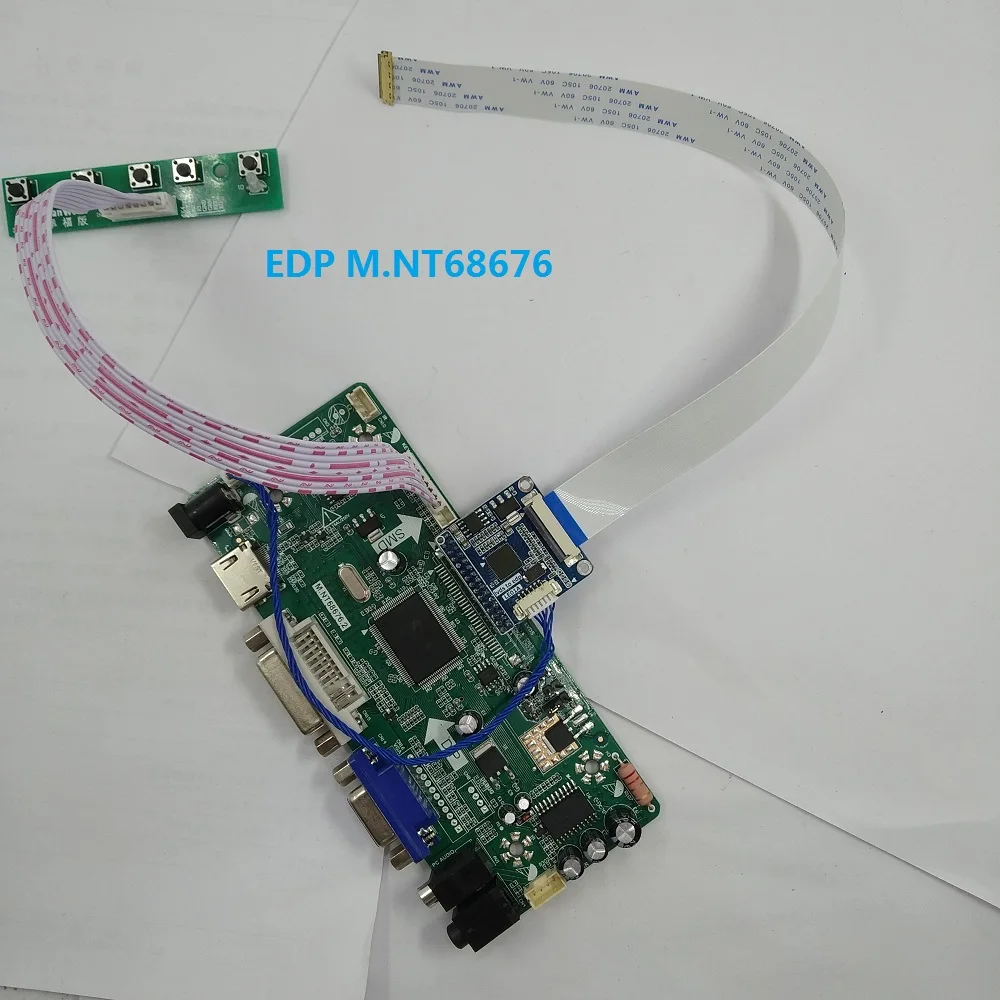 

kit for LP156WF6-SPM3 15.6" LED 30pin EDP LG display HDMI VGA LCD M.NT68676 Panel Screen DVI 60Hz Controller board 1920*1080