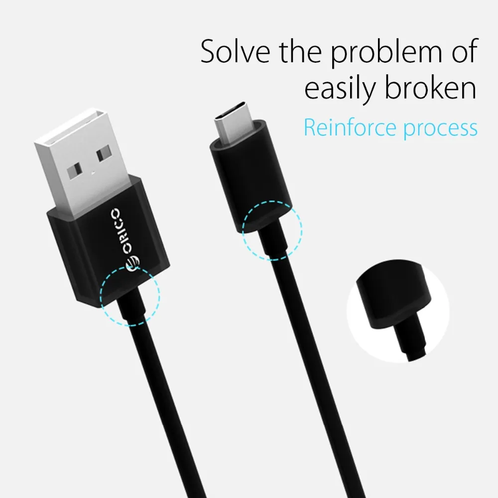 ORICO 3 шт. Micro USB кабель для зарядки и синхронизации данных 100 см кабель для Xiaomi huawei Android мобильный телефон