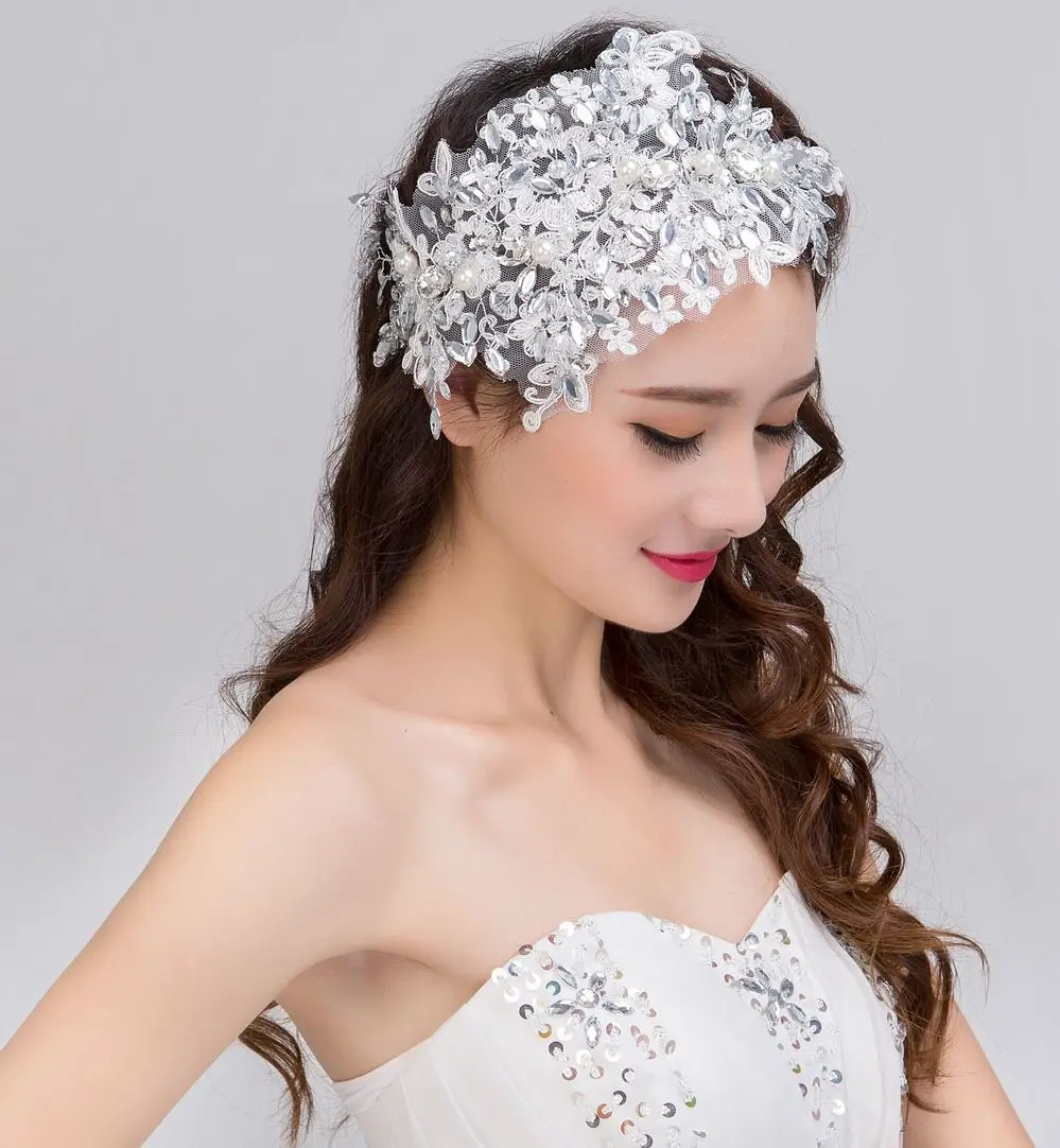 Buy 100 Handmade lace bridal headdress frontlet drill