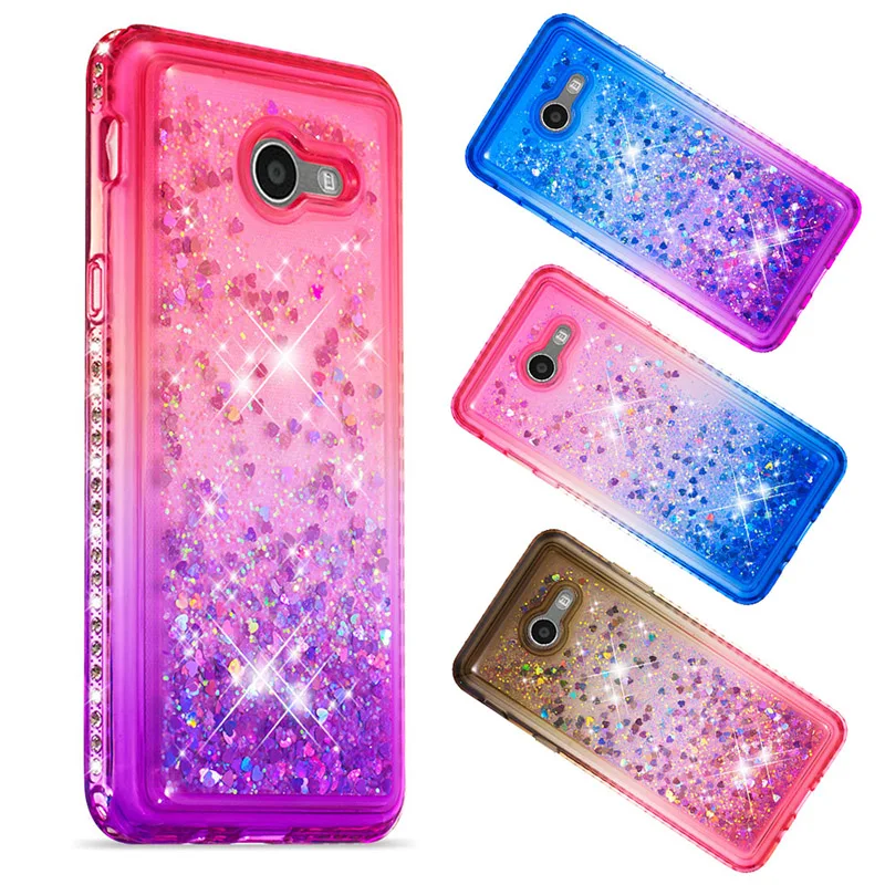 Gradient Quicksand Liquid Case for Samsung Galaxy J3 J5 J7 2017 US Diamond TPU Soft Back Cover |
