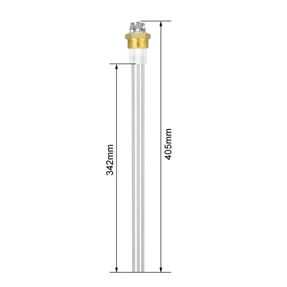 Uxcell G1inch резьба уровня воды 2/3-Pin жидкостный индикатор электрод зонд для парового котла плавательный бассейн менее 200 градусов