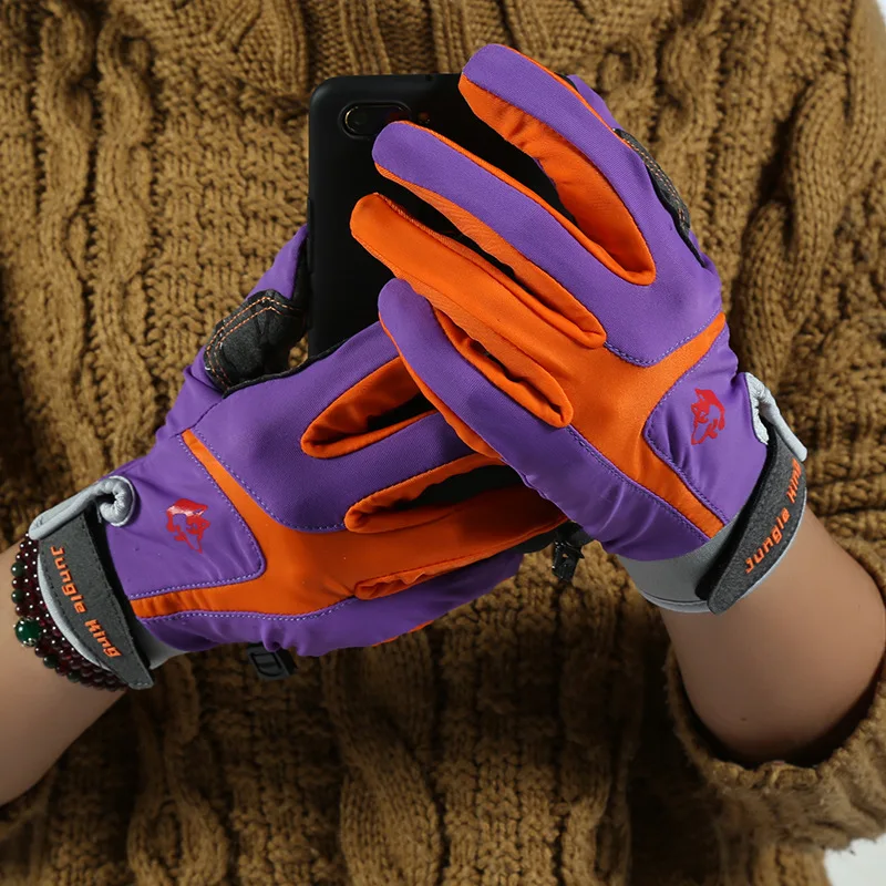 Female non slip touch screen fishing climbing hiking glove Breathable
