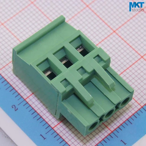 50 шт. 3P 5 08 мм Шаг A-типа прямой женский PCB Электрический винтовой клеммный блок