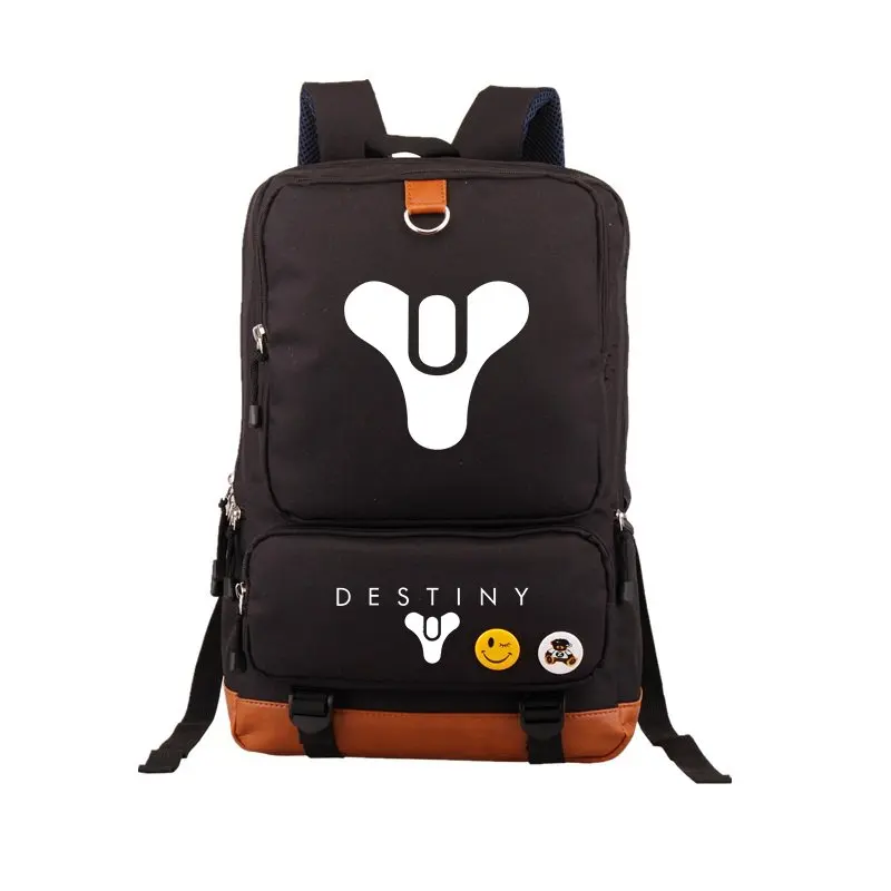 Популярный рюкзак для игры Игра Destiny с железным баннером черные школьные сумки