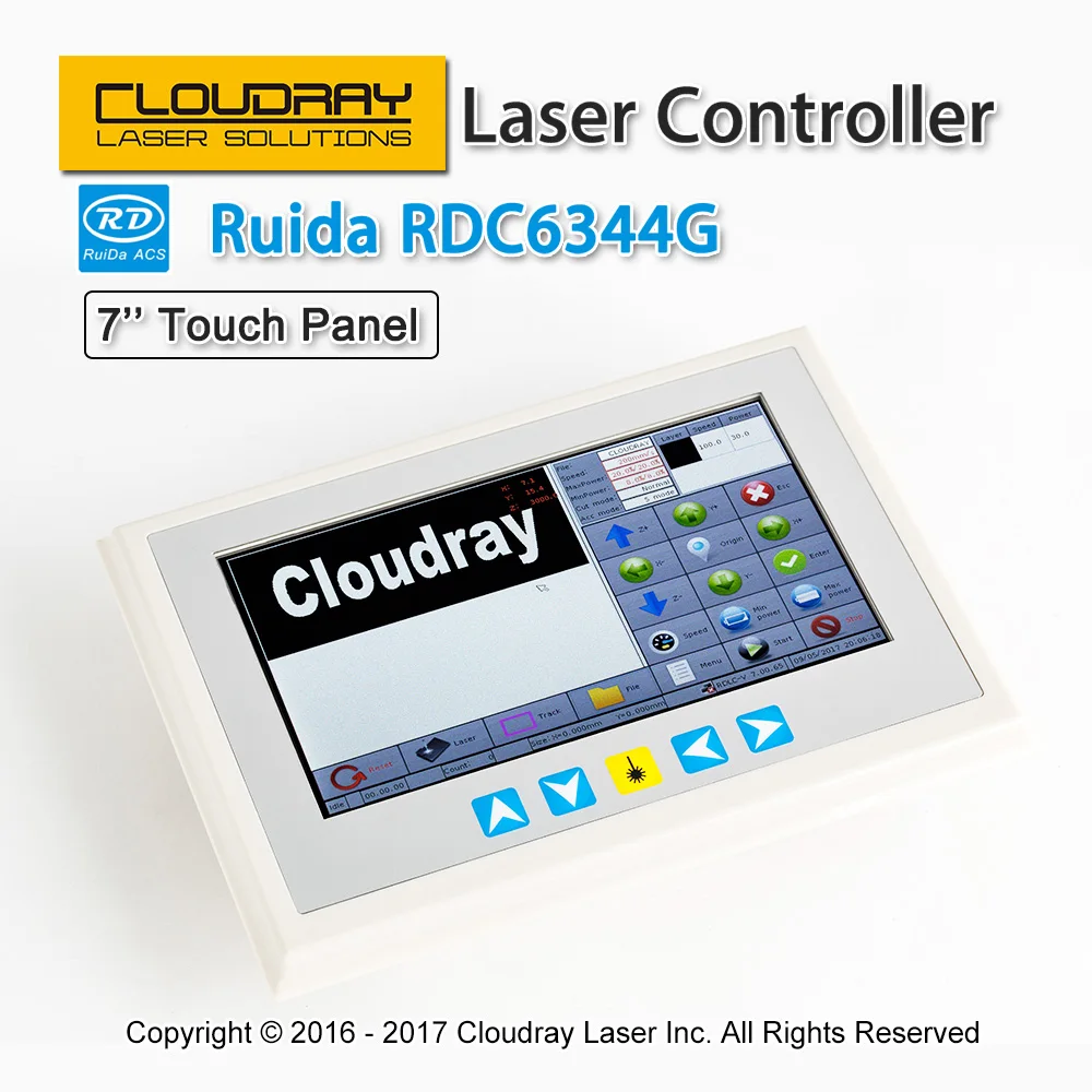 Cloudray Ruida RD RDC6344G " сенсорная панель Co2 лазерный DSP контроллер для лазерной гравировальная и режущая машина RDC DSP 6344G