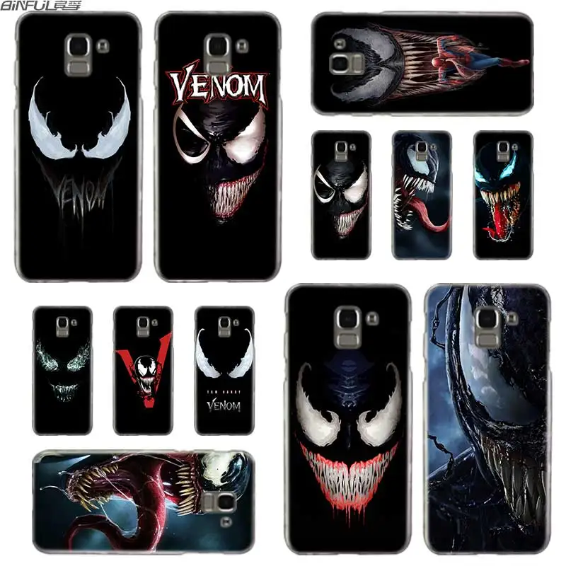 

BINFUL Transparent hard case for Samsung J3 J4 J5 J6 J7 J8 2015 2016 2017 EU 2018 Prime Max Venom Marvel Villain Hulk