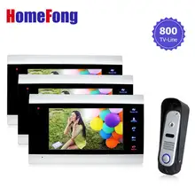 Homefong Wired Doorbell video Intercom System 1v3 Intercom Camera Video Door Phone Color Doorbell Camera Day/Night Vision Homefong Wired Doorbell video Intercom System 1v3 Intercom Camera Video Door Phone Color Doorbell Camera Day/Night Vision