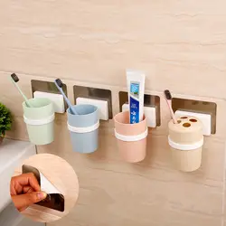 Творческий настенная присоска держатель зубных щеток для ванной для полоскания чашки зубная щетка Коллекционная чашка аксессуары для