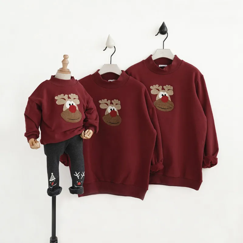 

New Family Look Letter Print Mommy Dad Kids Clothes Matching Family Clothing Sets Mother Daughter Father Baby Hoodies CA784