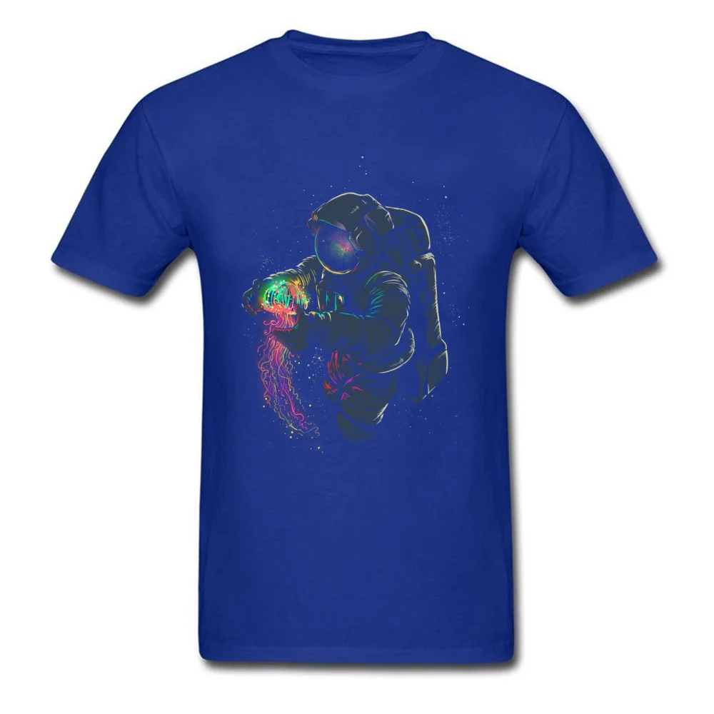 Mens T-shirts JellySpace Casual Tees 100% Cotton Round Collar Short Sleeve Funny Tee Shirt Summer Drop Shipping JellySpace blue