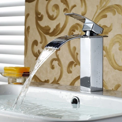 

Single handle Basin sink Mixer Waterfall Tap Lavatory Faucet ( chrome finish)