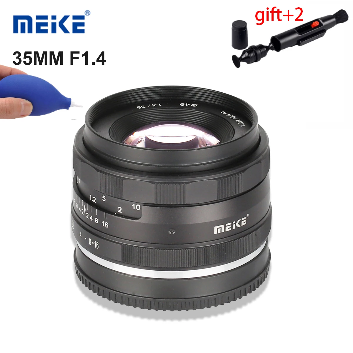 Meike 35 мм f1.4 объектив ручной фокусировки APS C беззеркальная камера для Sony E mount A7R A7S